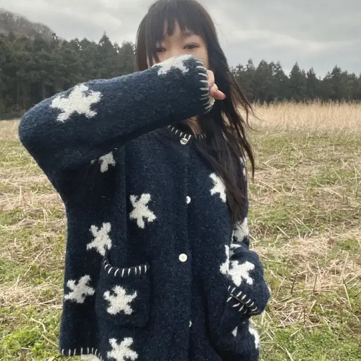 [BUNJANG] Kimahop Hoshi Star Wool Cardigan / 새상품)김아홉 호시 스타 울 가디건