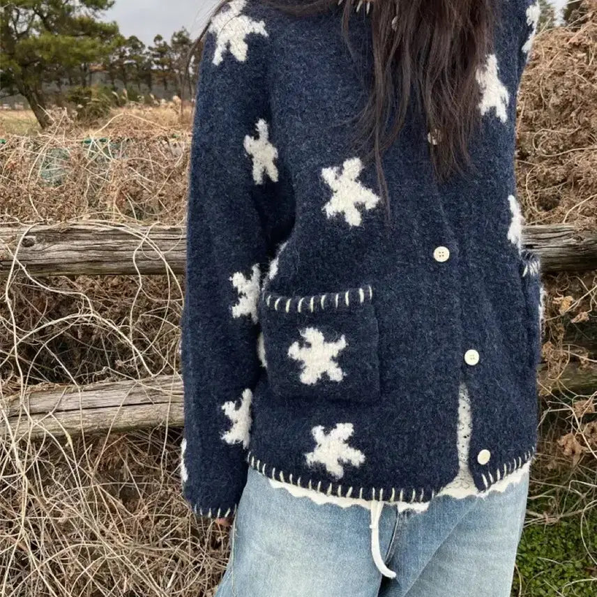 [BUNJANG] Kimahop Hoshi Star Wool Cardigan / 새상품)김아홉 호시 스타 울 가디건