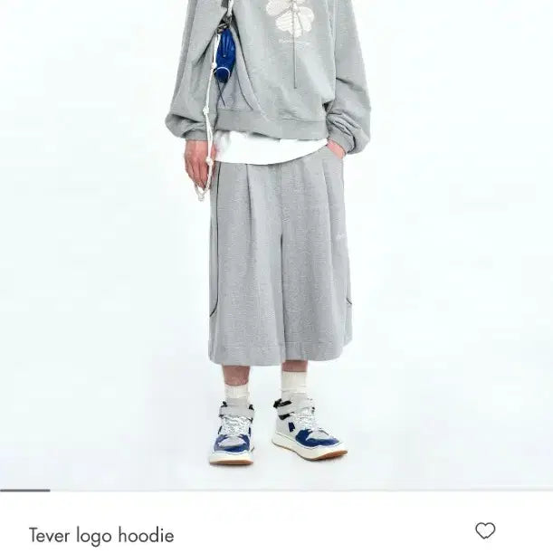 [BUNJANG] ADER Error Teber Logo Hoodie Gray A3 / 아더에러 테버 로고 후드 그레이 A3 BMADSSHD0102