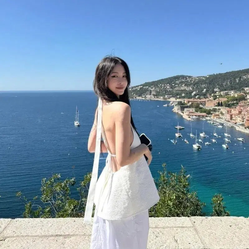 [BUNJANG] Yoon Se Halter Top Blouse / 새상품 // 윤세 홀터 탑 나시 블라우스