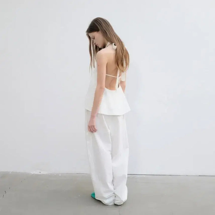 [BUNJANG] Yoon Se Halter Top Blouse / 새상품 // 윤세 홀터 탑 나시 블라우스
