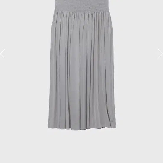 [SOLD OUT] 모노하 Draped Shirred Long Skirt Light Gray