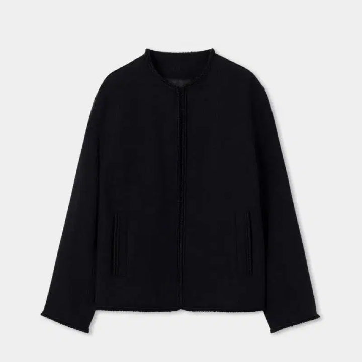 [SOLD OUT] [50] 솔리드옴므 블랙 라운드넥 트위드 자켓