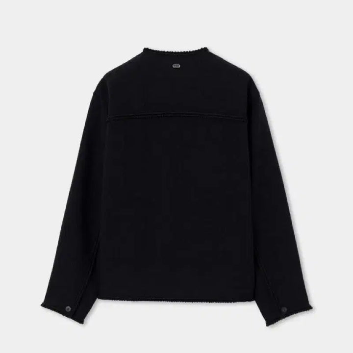 [SOLD OUT] [50] 솔리드옴므 블랙 라운드넥 트위드 자켓