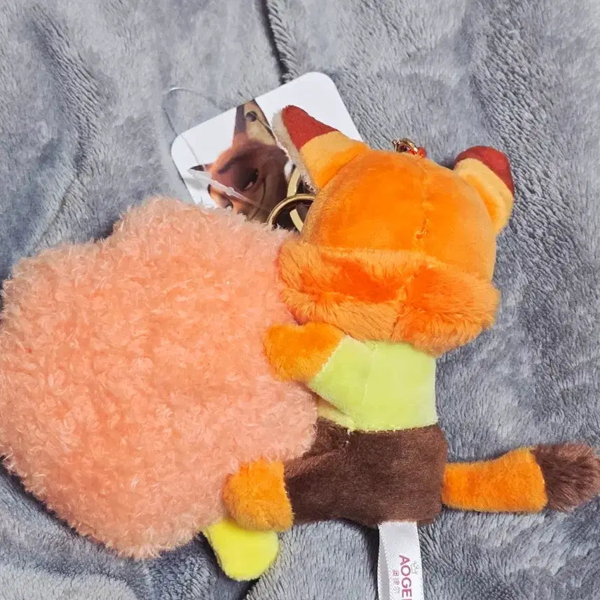 [BUNJANG] Zootopia Nick Wilde and Tiger Keychain Set / 주토피아 닉 와일드 / 호랑이 인형키링 세트