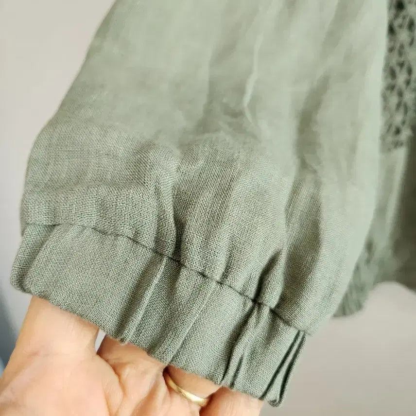 [BUNJANG] List Lace Punching Linen Summer Jacket / 리스트 레이스 펀칭 린넨 여름 쟈켓