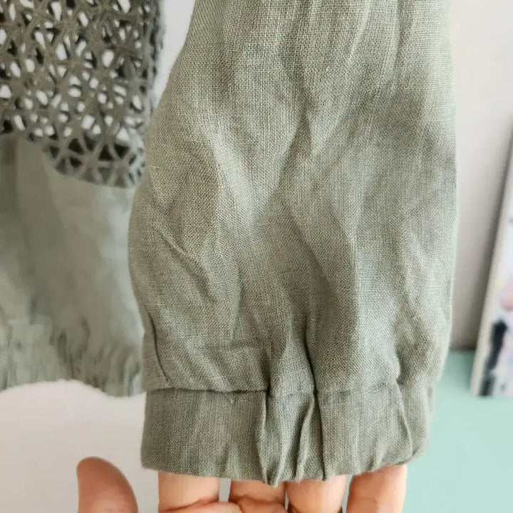 [BUNJANG] List Lace Punching Linen Summer Jacket / 리스트 레이스 펀칭 린넨 여름 쟈켓