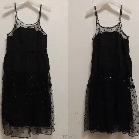 [BUNJANG] Vintage Pink Chiffon Jacket and See By Chloe Sequin Dress Set / 빈티지 꽃분홍 시폰 쟈켓이랑 See By Chloe 스팽클 원피스 /세트