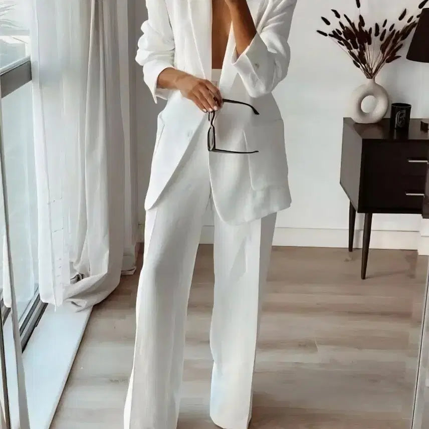 [BUNJANG] ZARA Straight White Slacks / 자라 스트레이트 화이트 슬랙스