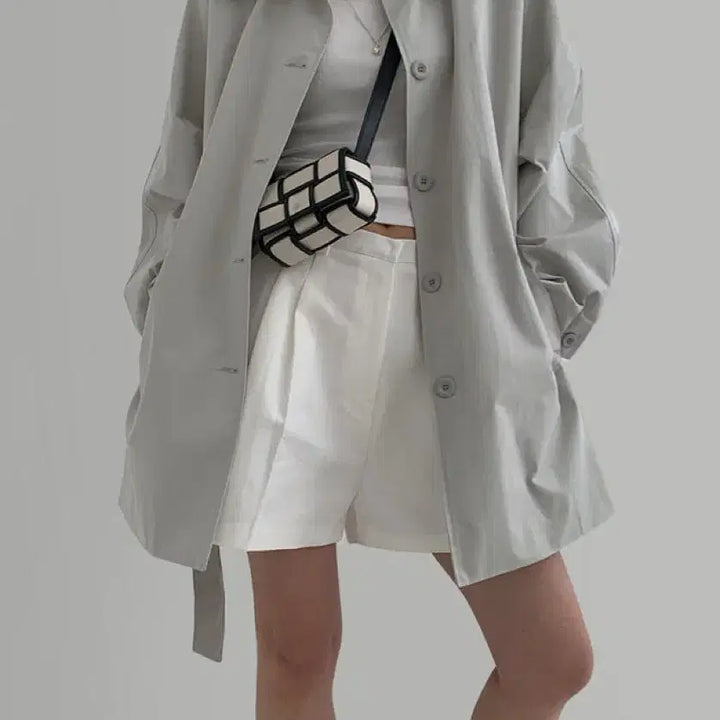 [BUNJANG] RaRoom Half Trench Coat / 라룸 자체제작 하프 트렌치코트