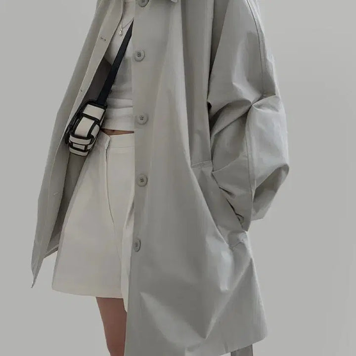 [BUNJANG] RaRoom Half Trench Coat / 라룸 자체제작 하프 트렌치코트