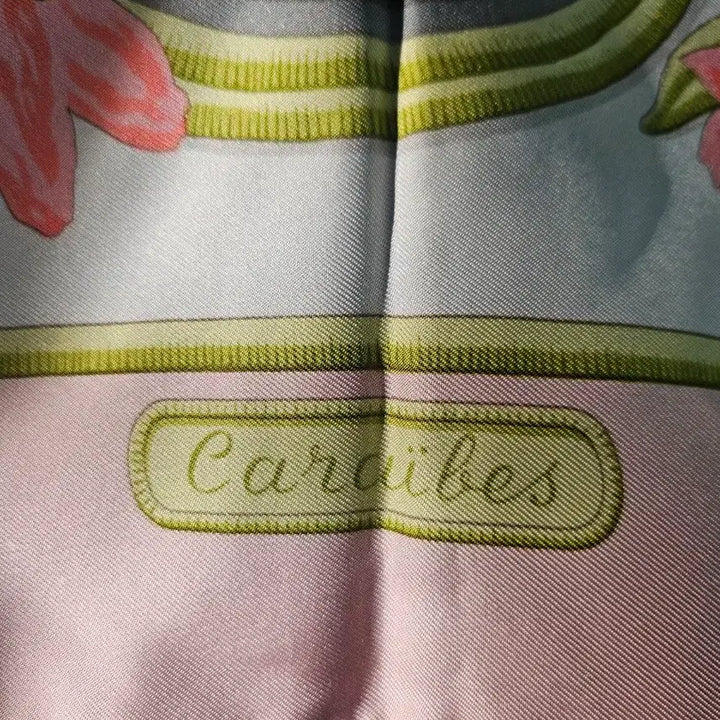 [BUNJANG] Hermès Carré 90 Silk Scarf "Caraïbes" Flower/Bird Print / 미사용 에르메스 까레 스카프 플라워/버드 프린트
