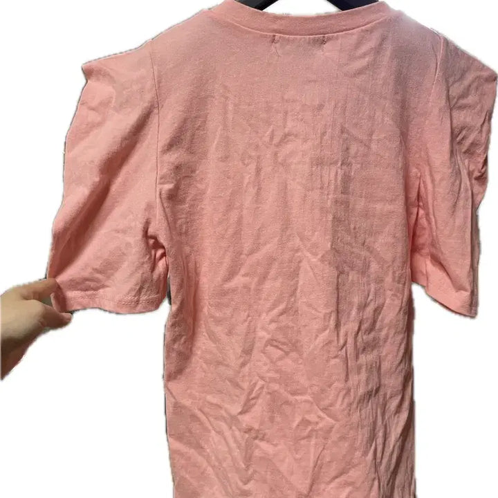[BUNJANG] BINGO V-Neck Short-Sleeve T-Shirt Pink / BINGO 브이넥 반팔 티셔츠 핑크 새상품