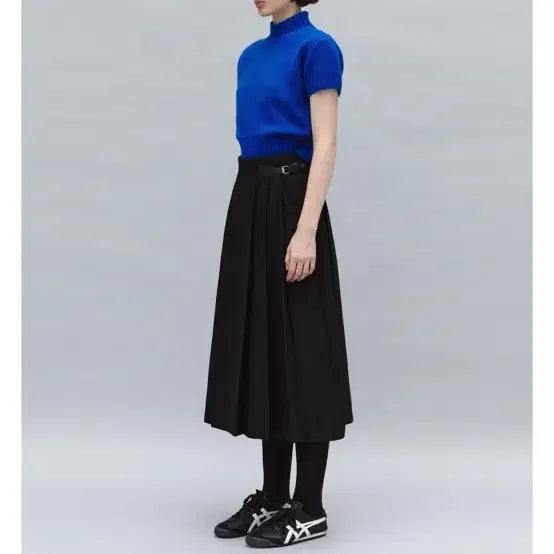 [BUNJANG] Aubour Blue Short Sleeve Knit Top / Aubour 아우브아워 블루 반팔 니트