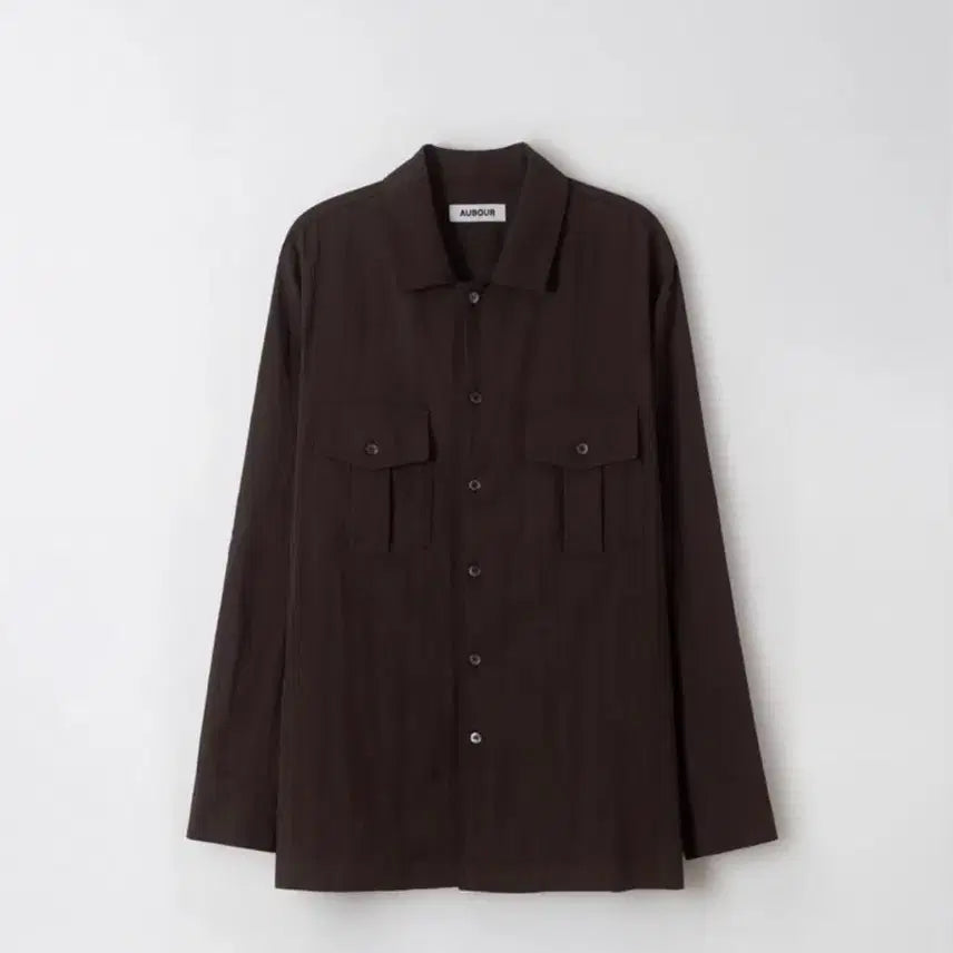 [BUNJANG] Aubour Brown Pocket Shirt / Aubour 아우브아워 브라운 포켓 셔츠