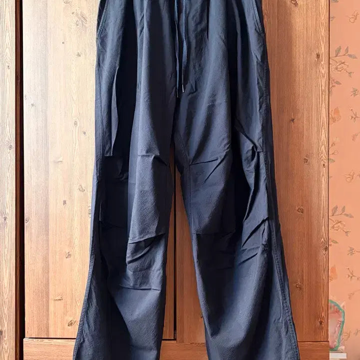 [BUNJANG] Komori Wool Knit Tucked Pants - Navy / [3] 코모리 울 니턱 팬츠 네이비