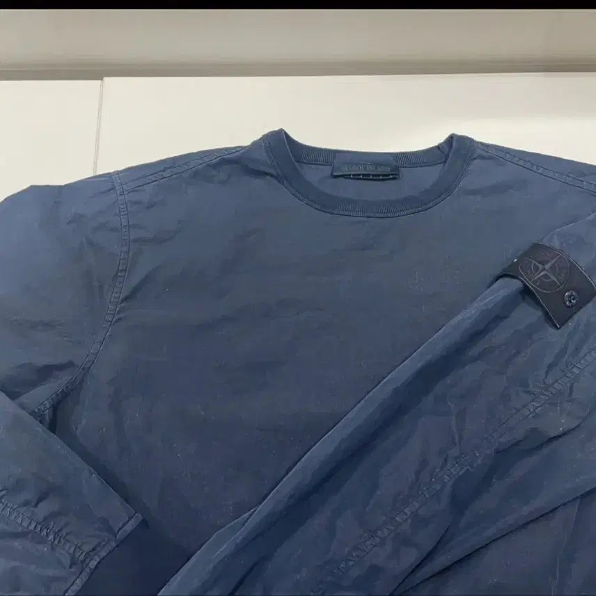 [BUNJANG] Stone Island Ghost Piece Navy M Crewneck / 스톤아일랜드 고스트피스 맨투맨 네이비M