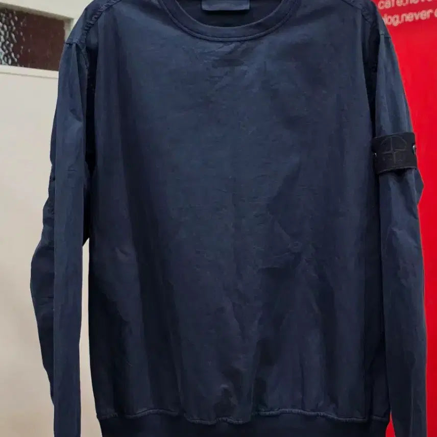 [BUNJANG] Stone Island Ghost Piece Navy M Crewneck / 스톤아일랜드 고스트피스 맨투맨 네이비M