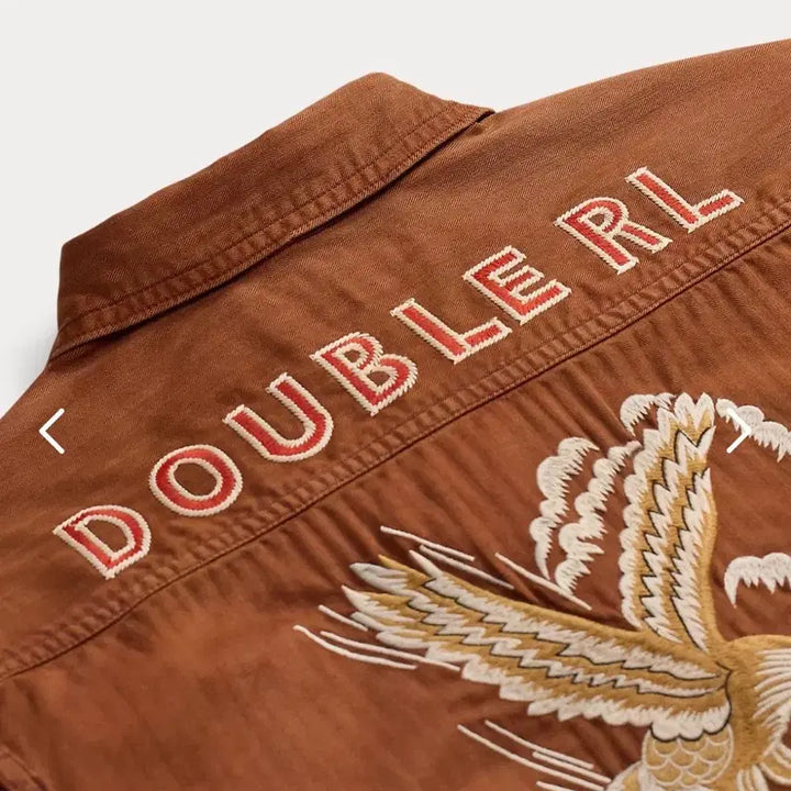 [BUNJANG] RRL Embroidered Herringbone Twill Overshirt M / rrl 임브로이더 헤링본 트윌 오버셔츠