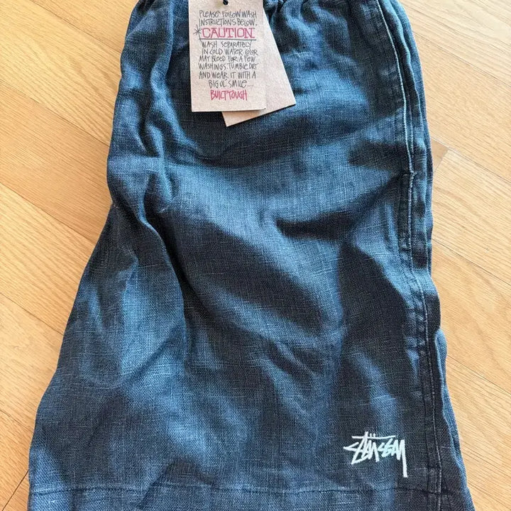[BUNJANG] Stussy Garment Dyed Black Boxy Linen Shorts M / 스투시 가먼트다잉 블랙 박시 린넨 쇼츠 M