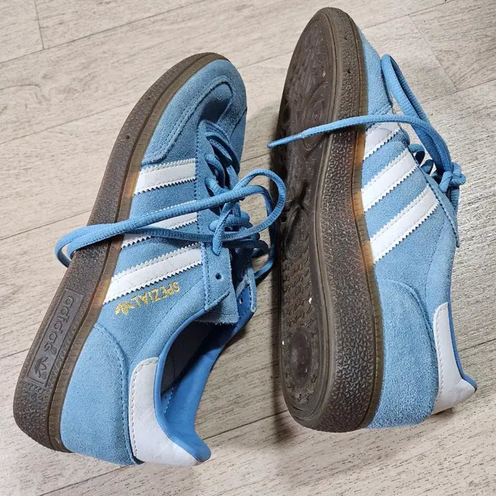 [BUNJANG] Adidas Samba Suede Sky Blue Sneakers / 아디다스 삼바 스웨이드 스카이 블루 운동화