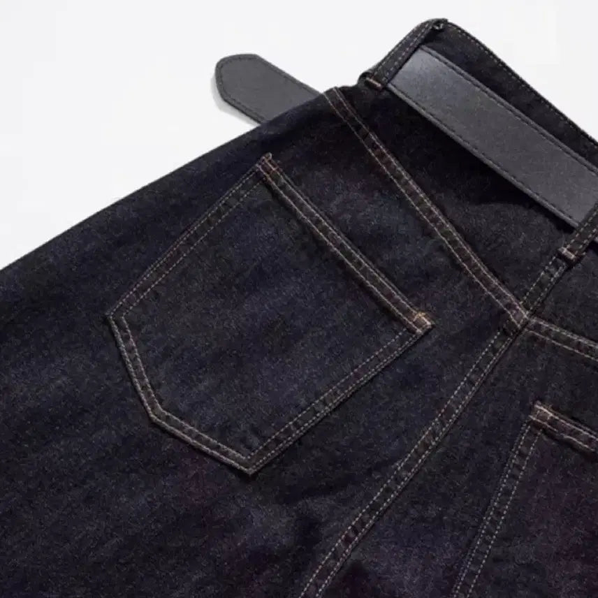 [BUNJANG] Black Denim Long Skirt / 블랙 데님 롱   청바지.