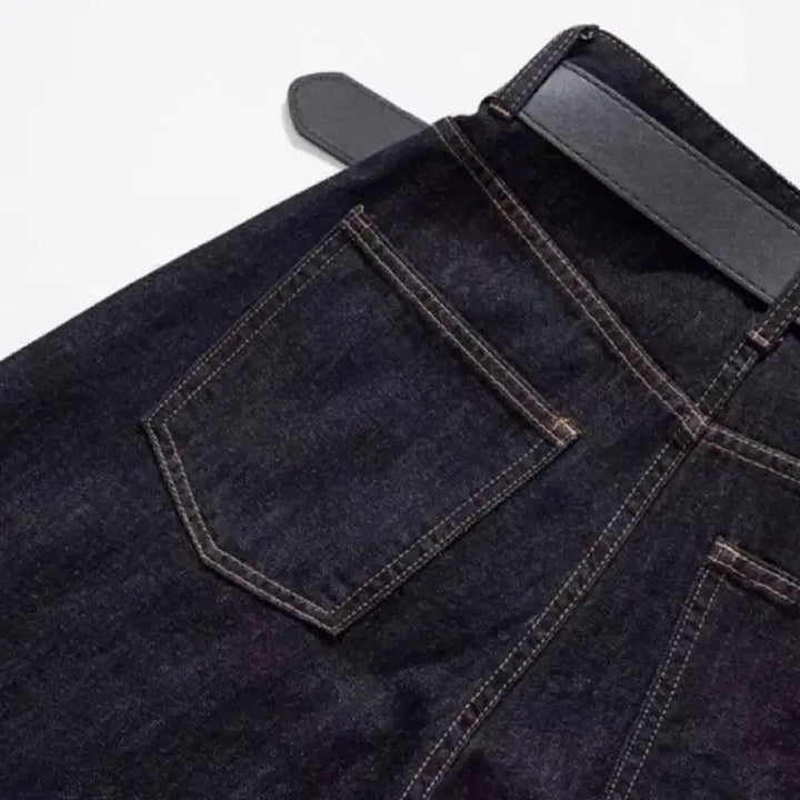 [BUNJANG] Black Denim Long Skirt / 블랙 데님 롱   청바지.