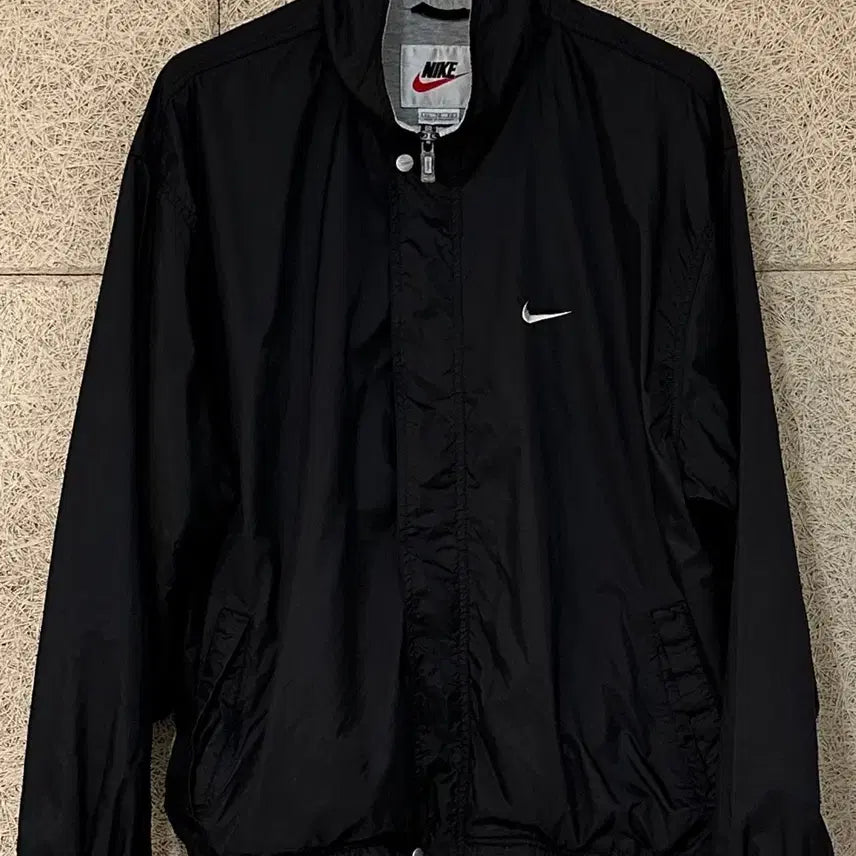 [BUNJANG] Nike Vintage 90s White Swoosh Windbreaker Jacket / 나이키 빈티지 90s 바람막이 화이트 스우시 자켓
