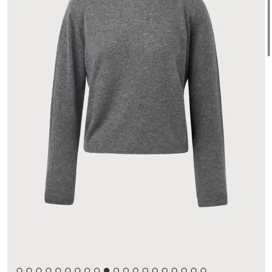 [BUNJANG] SSONG STUDIO Part.7 Cashmere Round Knit Grey / 쏭스튜디오 Part.7 Cashmere round knit 그레이