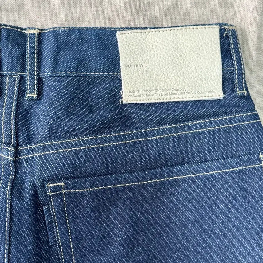 [SOLD OUT] 포터리 논워시드 트위스트 블루 데님팬츠 2