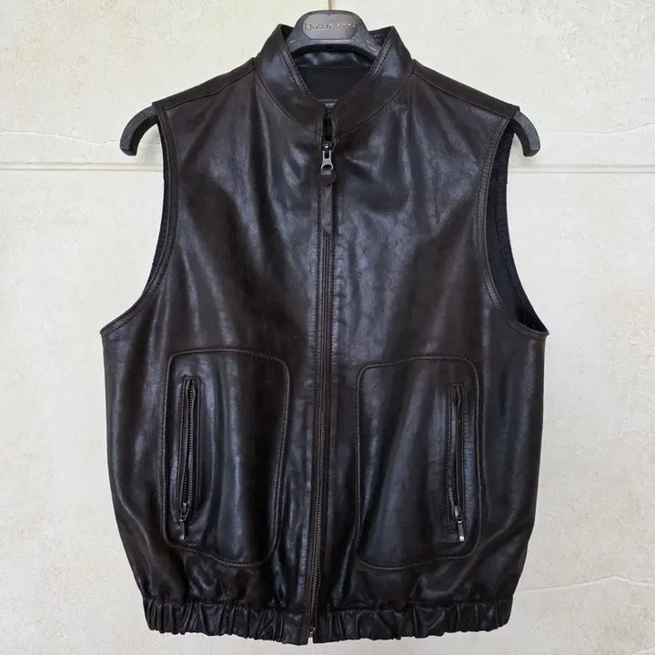 [BUNJANG] Nothing Written Heritage Leather Vest (Dark Mocha) / 낫띵리튼 Heritage Leather Vest(Dark Mocha)