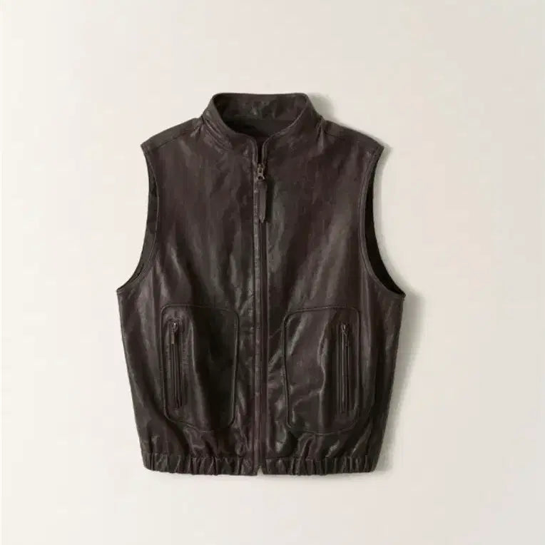 [BUNJANG] Nothing Written Heritage Leather Vest (Dark Mocha) / 낫띵리튼 Heritage Leather Vest(Dark Mocha)