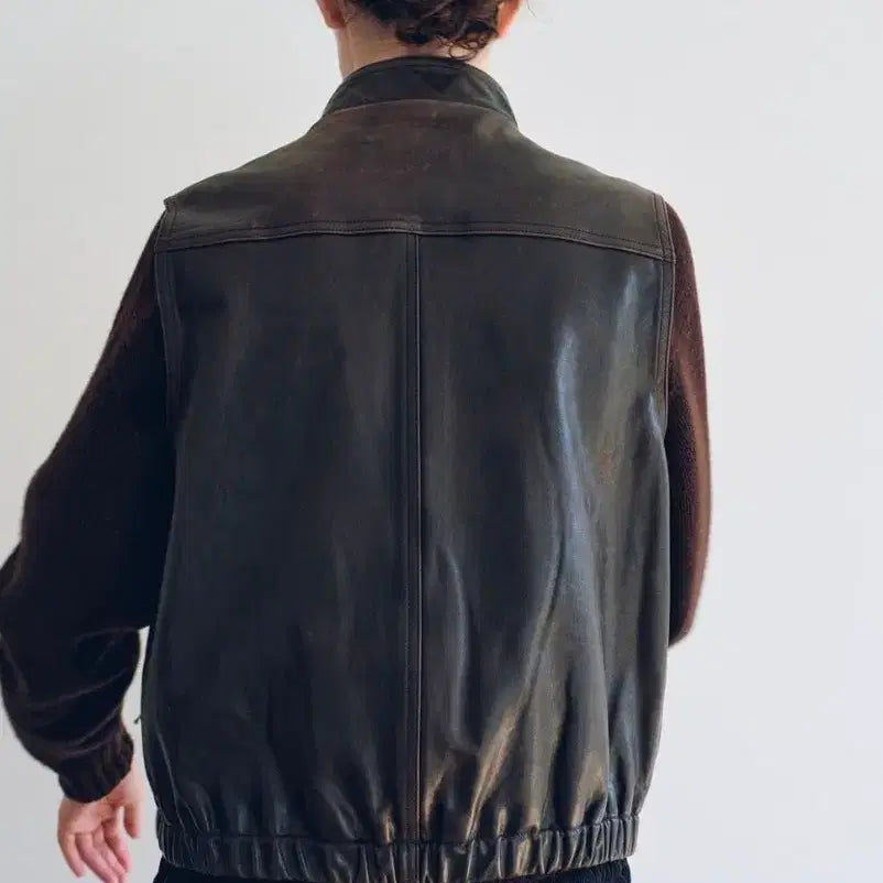 [BUNJANG] Nothing Written Heritage Leather Vest (Dark Mocha) / 낫띵리튼 Heritage Leather Vest(Dark Mocha)