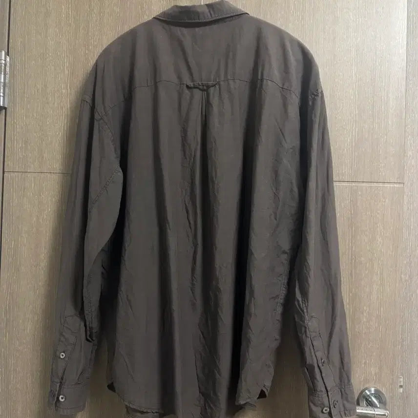 [SOLD OUT] 2) 폴리테루 텐코 루즈드 셔츠 2.0 다이드 차콜