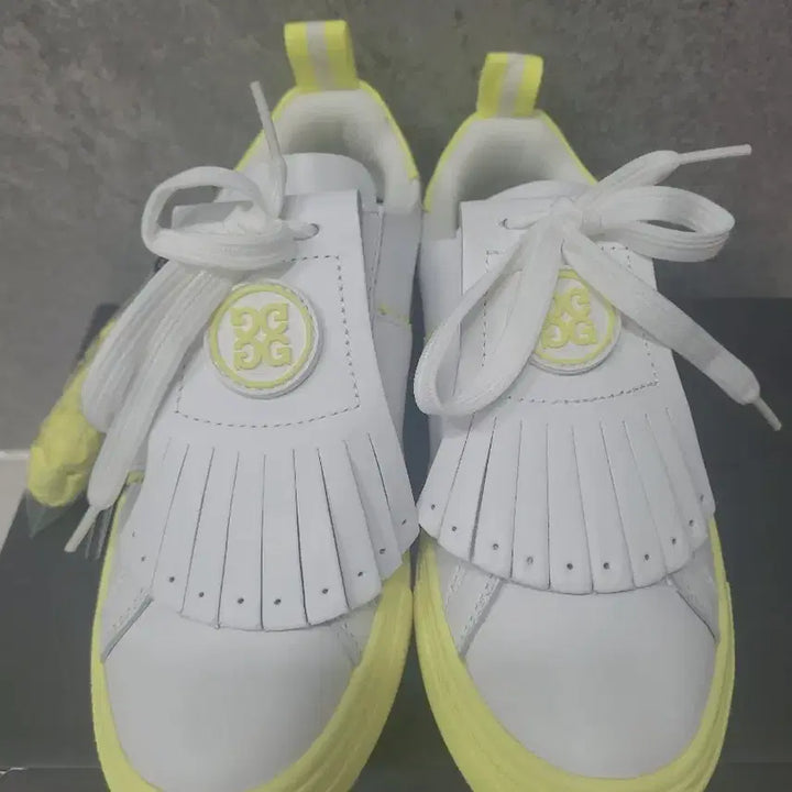 [BUNJANG] G/FORE Golf Shoes White/Yellow Women&