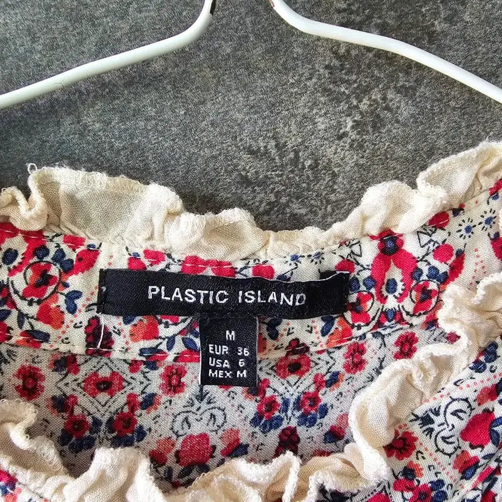 [BUNJANG] Plastic Island Flower Pattern Long Dress / 플라스틱아일랜드 플라워 패턴 롱 원피스