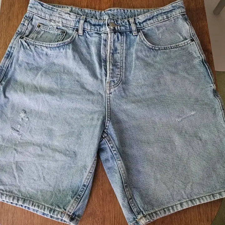 [SOLD OUT] ZARA / 스트레이트핏 데님 버뮤다 팬츠 / 44 사이즈 (남