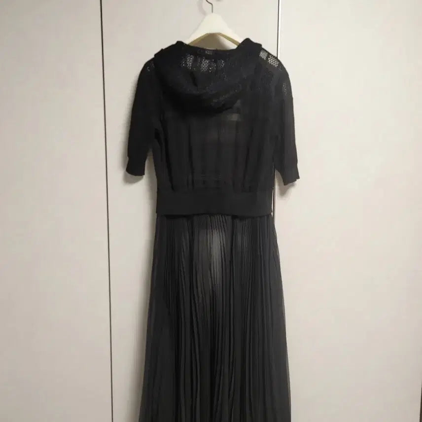 [BUNJANG] Egoist Pleated Hooded Long Cardigan / 에고이스트 플리츠 후드롱가디건