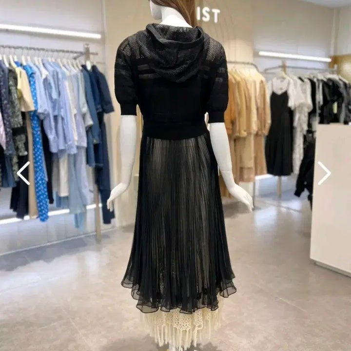 [BUNJANG] Egoist Pleated Hooded Long Cardigan / 에고이스트 플리츠 후드롱가디건