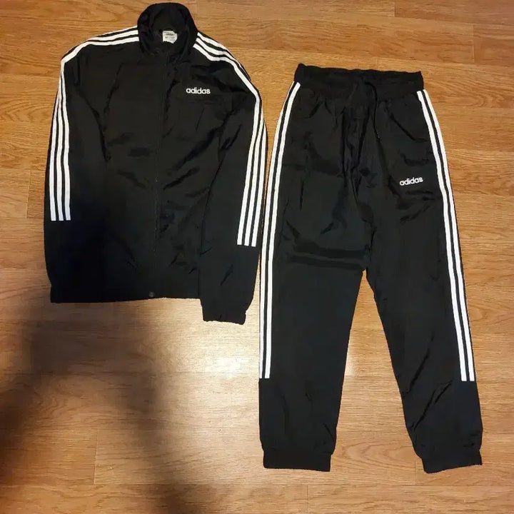 [BUNJANG] Adidas 3-Stripes Training Suit Black Size 100 / 아디다스 삼선 트레이닝복 세트 블랙 100사이즈
