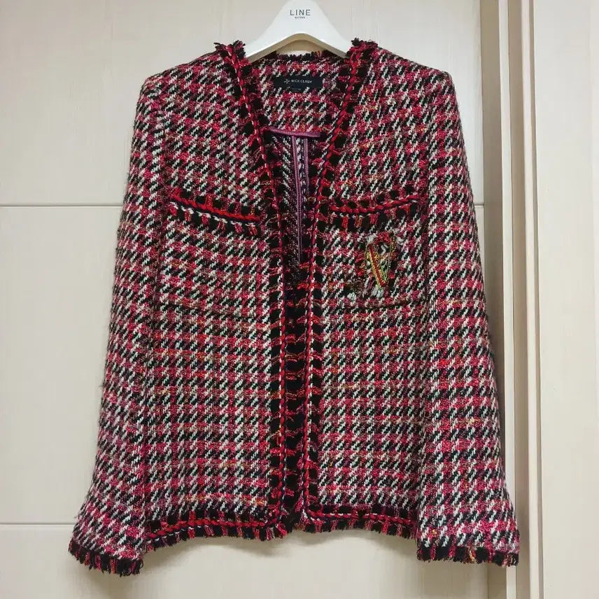 [BUNJANG] NICE CLAUP Tweed Jacket / 나이스클랍 노버튼 트위드 자켓