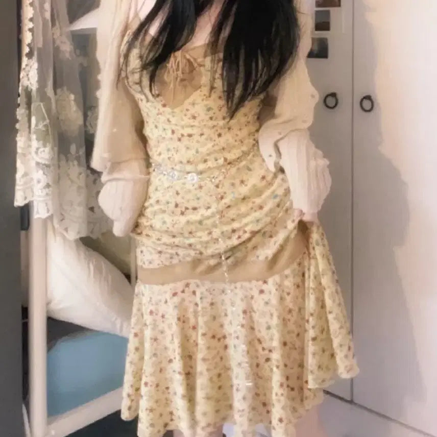 [BUNJANG] Nio Vintage Floral Dress / 니오 빈티지 플라워 원피스