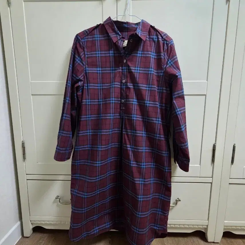 [BUNJANG] Burberry Check Pattern Midi Dress / 버버리원피스