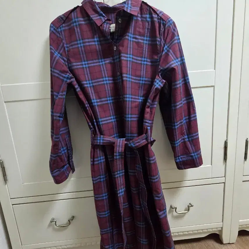 [BUNJANG] Burberry Check Pattern Midi Dress / 버버리원피스