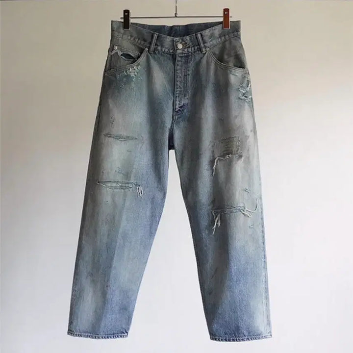 [BUNJANG] Anselm Remake Selvage Tapered 5-Pocket Denim Pants / [2] 안셀름 리메이크 셀비지 테이퍼드 5P 데님팬츠