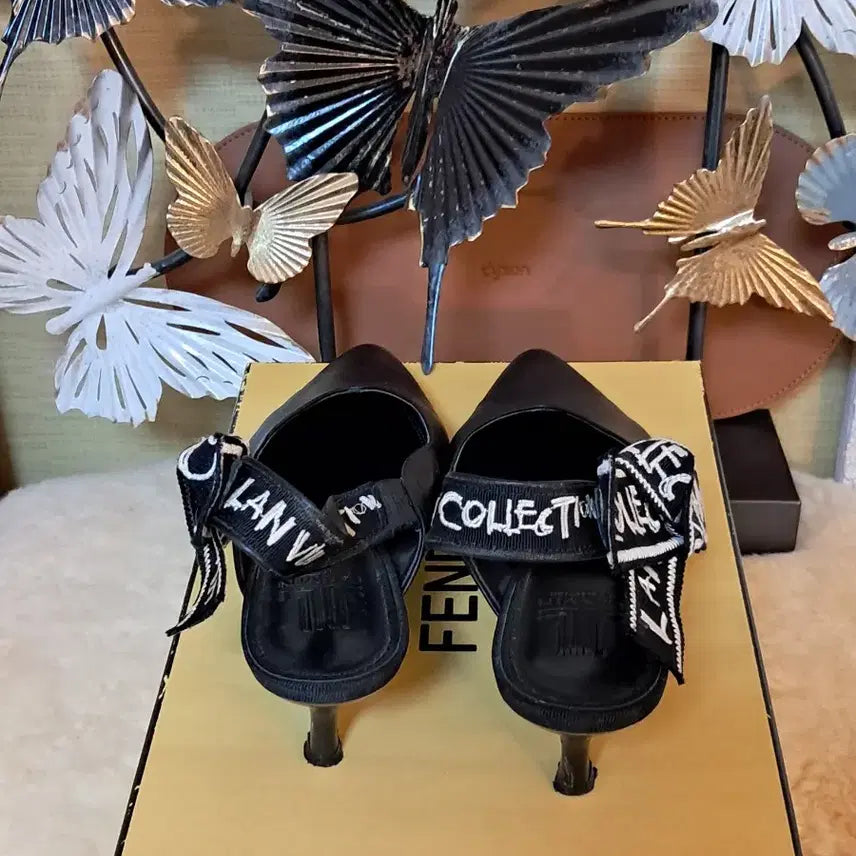 [SOLD OUT] (38)LANVIN collection랑방 컬렉션 리본 슬링백구두 펌프스