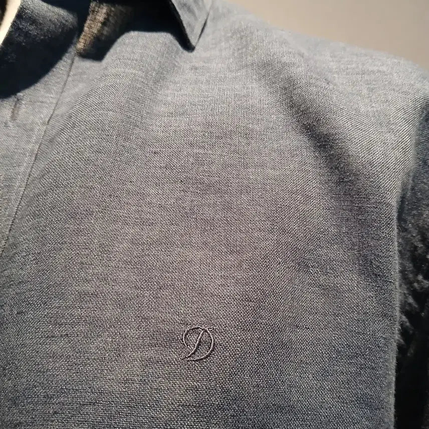 [BUNJANG] Dupont Denim Long Sleeve Shirt (Size 100) / 듀퐁 데님 스타일 긴팔 남방 셔츠 사이즈100. A급