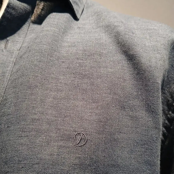 [BUNJANG] Dupont Denim Long Sleeve Shirt (Size 100) / 듀퐁 데님 스타일 긴팔 남방 셔츠 사이즈100. A급