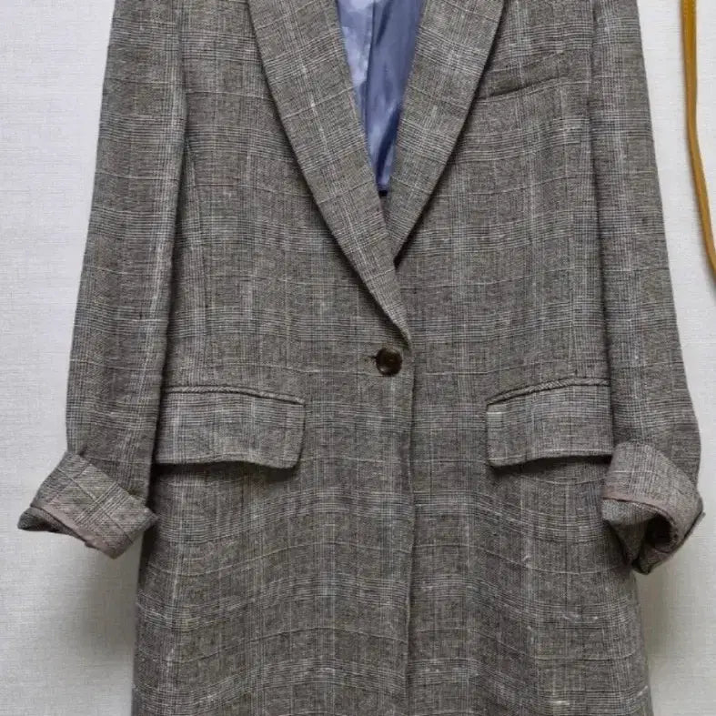 [BUNJANG] KEITH Italian Linen Silk Blend Check Jacket / KEITH 키이스 이태리 수입 린넨 실크 체크 자켓