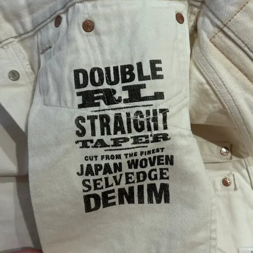 [BUNJANG] RRL Limited Edition Straight Tapered Jeans / RRL 리미티드 에디션 스트레이트 테이퍼드 진 32 32 내추럴